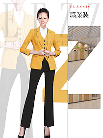 新款長袖女秋冬職業(yè)裝制服設(shè)計圖1619