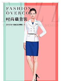 原創(chuàng)制服設(shè)計(jì)女秋冬職業(yè)裝款式效果圖1653