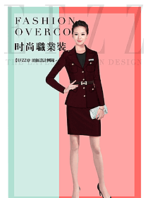 新款女秋冬職業(yè)裝制服設(shè)計圖1663