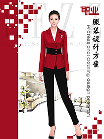 原創(chuàng)制服設(shè)計(jì)女秋冬職業(yè)裝設(shè)計(jì)稿1677