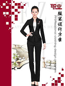 新款女秋冬職業(yè)裝制服設(shè)計(jì)圖1684