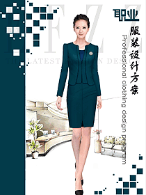 新款女秋冬職業(yè)裝制服設(shè)計圖1687