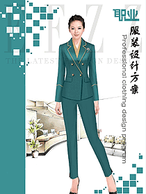 新款女秋冬職業(yè)裝制服設(shè)計(jì)圖1693