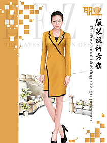 新款女秋冬職業(yè)裝制服設計圖1696
