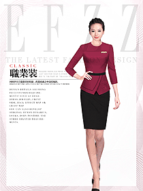 新款女秋冬職業(yè)裝制服設(shè)計(jì)圖1720