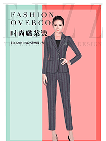 原創(chuàng)制服設(shè)計(jì)女秋冬職業(yè)裝設(shè)計(jì)圖1743
