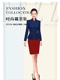 原創(chuàng)制服設(shè)計(jì)女秋冬職業(yè)裝制服設(shè)計(jì)圖1759