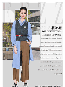 時(shí)尚女款快餐廳服裝款式設(shè)計(jì)圖378