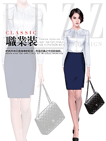 時(shí)尚女職業(yè)裝夏裝制服設(shè)計(jì)圖966
