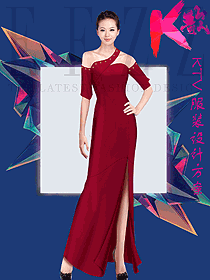 原創(chuàng)設(shè)計KTV夜總會咨客服裝設(shè)計圖339