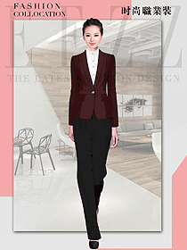 時尚修身款女款酒店大堂服裝款式圖1224