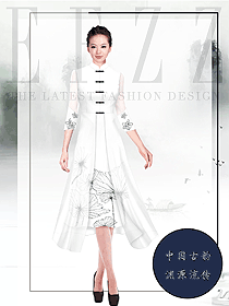 新款中式茶藝師制服款式設(shè)計圖2023