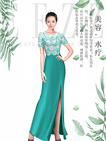 原創(chuàng)制服設(shè)計(jì)水療會(huì)所咨客服裝款式圖509