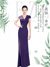原創(chuàng)制服設(shè)計水療會所咨客服裝款式圖485