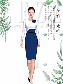 女款SPA水療會(huì)所咨客制服設(shè)計(jì)圖441