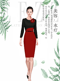 水療會(huì)所咨客服裝款式圖440