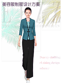 原創(chuàng)設(shè)計(jì)女款美容會所服裝款式圖716