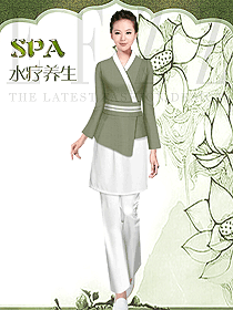 原創(chuàng)制服設(shè)計(jì)女款美容會所服裝款式圖650