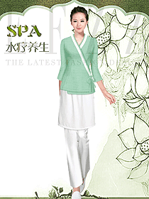 原創(chuàng)制服設計女款美容會所服裝款式圖647