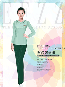 時(shí)尚長(zhǎng)袖女款醫(yī)療服款式圖627