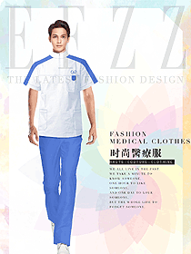 時(shí)尚短袖男款醫(yī)護(hù)服制服設(shè)計(jì)圖785