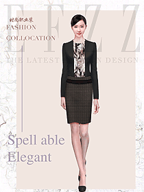 新款女職業(yè)裝夏裝制服設(shè)計圖984