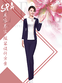 原創(chuàng)設(shè)計短袖女款醫(yī)美護(hù)士服裝款式圖816