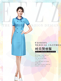 原創(chuàng)設計短袖連衣裙款醫(yī)美護士服裝款式圖819