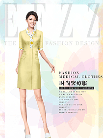 時(shí)尚女款美容技師制服設(shè)計(jì)圖827