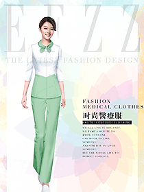 時(shí)尚女款美容技師制服設(shè)計(jì)圖833