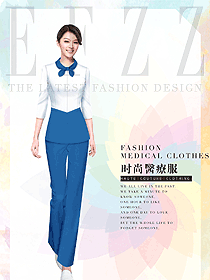 新款淺藍(lán)色醫(yī)療護(hù)工制服設(shè)計(jì)圖834