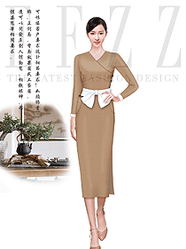 新款女職業(yè)裝夏裝制服設(shè)計(jì)圖982