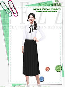 時(shí)尚女款學(xué)生服校服款式設(shè)計(jì)圖159