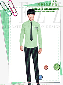 原創(chuàng)制服設(shè)計長袖男款學(xué)生服校服款式圖161