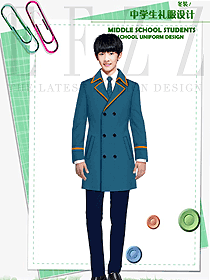 新款長(zhǎng)袖男款學(xué)生服校服款式設(shè)計(jì)圖123