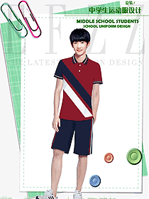 新款短袖男款學(xué)生服校服款式設(shè)計(jì)圖126