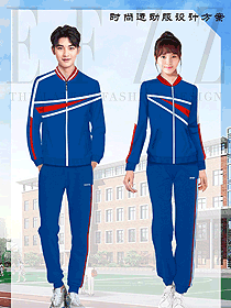 新款藍(lán)色男女款學(xué)生服校服款式設(shè)計(jì)圖142
