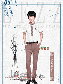 短袖男款學(xué)生服校服款式設(shè)計(jì)圖157