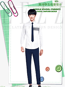時(shí)尚長(zhǎng)袖男款學(xué)生服校服款式設(shè)計(jì)圖162