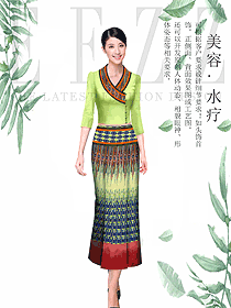 東南亞泰式風(fēng)格水療會所咨客服裝款式圖530