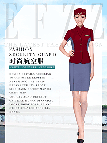 原創(chuàng)制服設(shè)計空姐服裝款式圖849