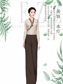 原創(chuàng)制服設(shè)計水療會所咨客服裝款式圖531