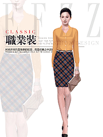 原創(chuàng)制服設(shè)計(jì)女職業(yè)裝長袖襯衫款式圖396