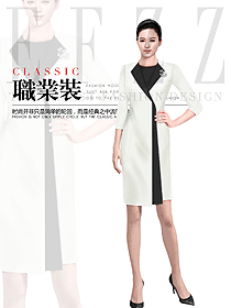 時尚女職業(yè)裝夏裝制服設(shè)計(jì)圖993