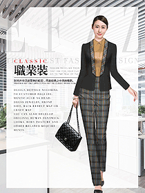 時尚女秋冬職業(yè)裝制服設(shè)計圖1823