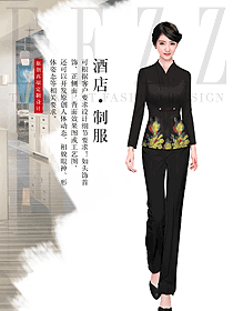 原創(chuàng)制服設(shè)計女款酒店大堂制服設(shè)計圖1257