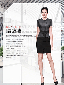 新款女職業(yè)裝夏裝制服設(shè)計(jì)圖998