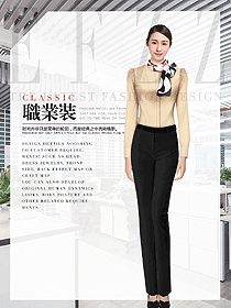 新款女職業(yè)裝長(zhǎng)袖襯衫制服設(shè)計(jì)圖404