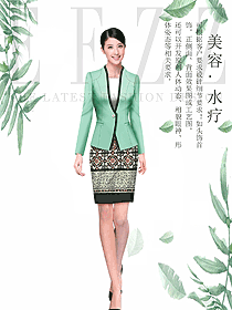 原創(chuàng)制服設(shè)計總臺收銀接待服裝款式圖458