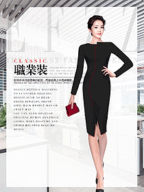 新款女職業(yè)裝夏裝制服設(shè)計(jì)圖1012